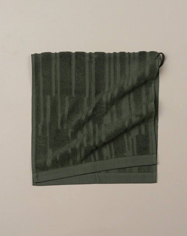 Architectural Hand Towel - Dark Olive