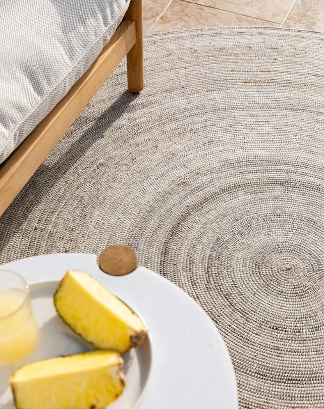 Palm Cove (100% PET Fibre) Floor Rug - Sand 210cm dia