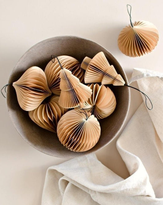 Flaxseed Paper Heart Ornament - Homewares - Republic Home