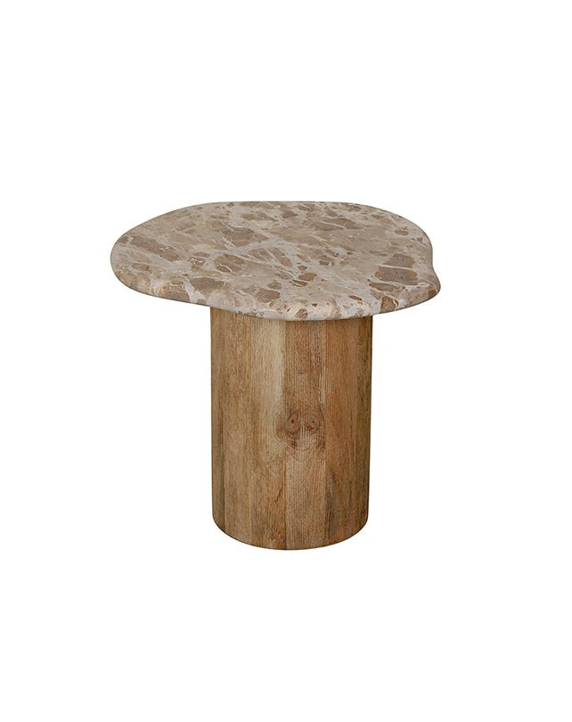 Gobu Side Table (Capri Beige) - Furniture - Republic Home