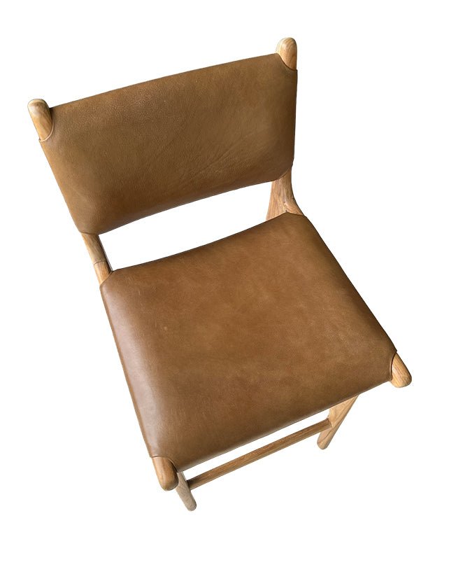 Maya Plush Counter Stool with Back - Furniture - Republic Home