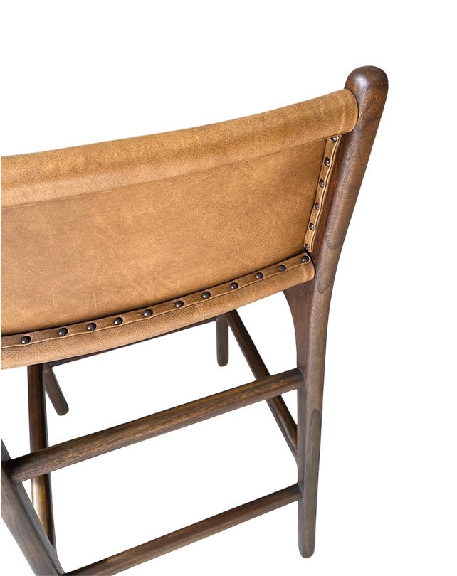 Maya Plush Counter Stool with Back - Furniture - Republic Home