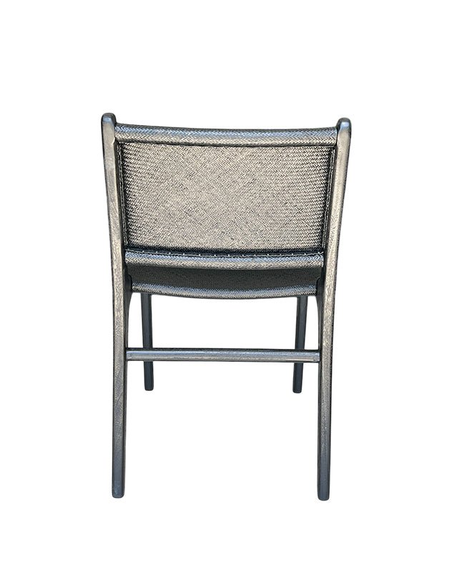 Maya Plush Dining Chair (Black Rattan) - Furniture - Republic Home