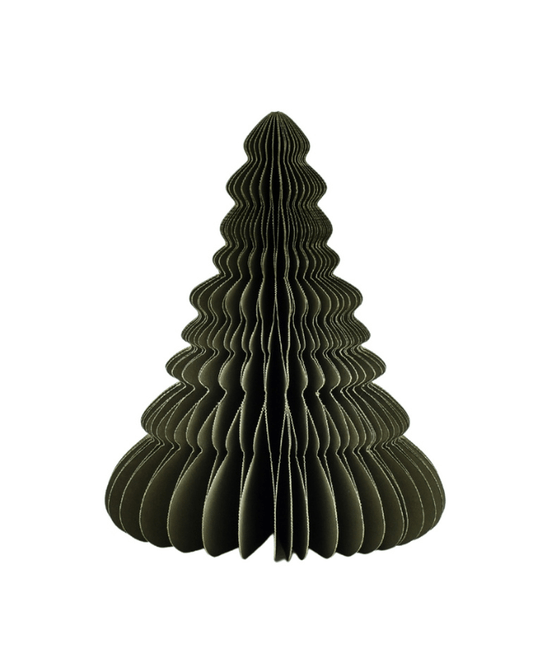 Tree Standing Olive Green with Silver Glitter Edge - Homewares - Republic Home