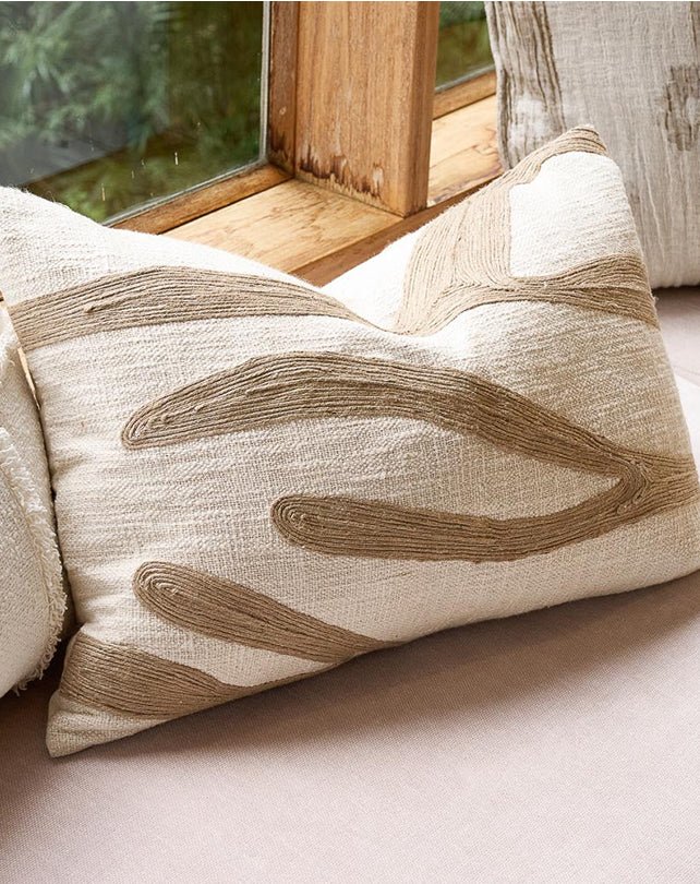 Zanth Cushion - Ivory/Natural - Cushion - Republic Home
