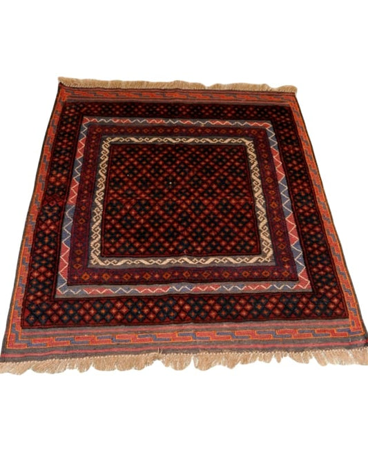 Afghan Kilim & Carpet 128x105cm - Rugs - Republic Home