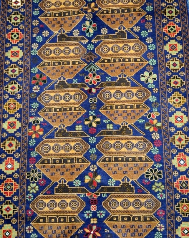 Afghan War Rug 200x112cm - Rugs - Republic Home