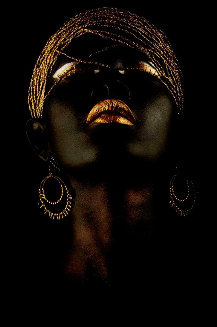 African Face Bronze Lips 110x140 - Homewares - Republic Home