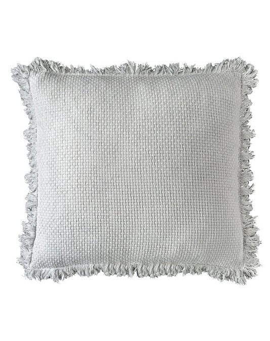 Chelsea Cushion With Fringe - White 60x60 - Cushion - Republic Home