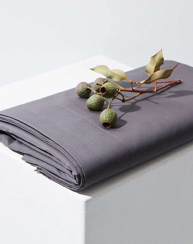 Eucalyptus Sheet Set Charcoal - Homewares - Republic Home
