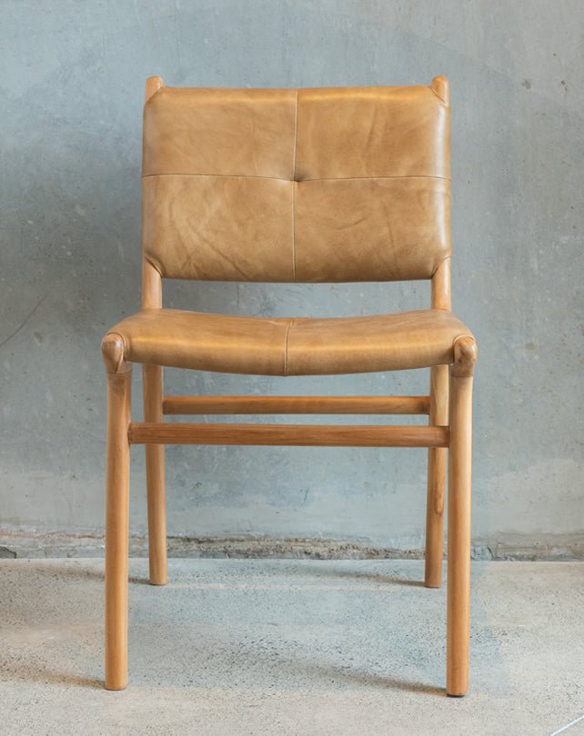 Maya Plush Dining Chair (Tan) - Furniture - Republic Home