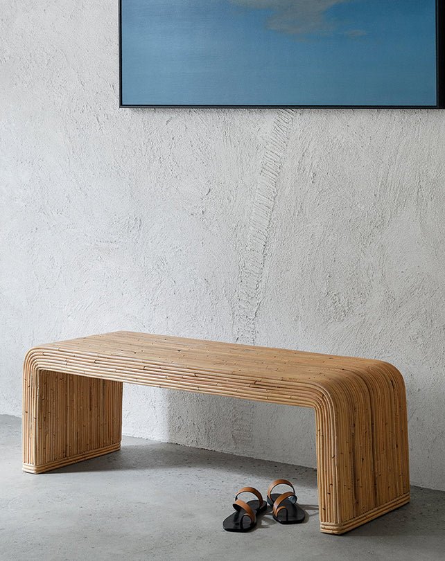 Nusa Cane Bench - Furniture - Republic Home