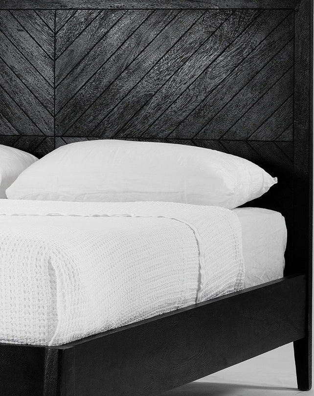 Tapestry Bed (Black) - Furniture - Republic Home