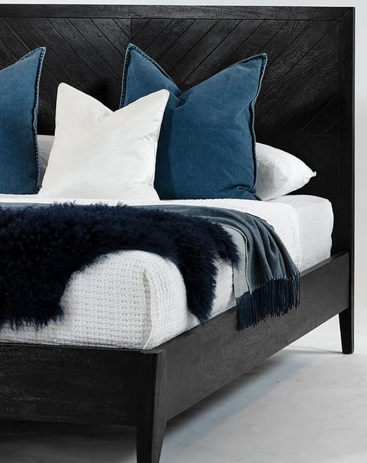 Tapestry Bed (Black) - Furniture - Republic Home