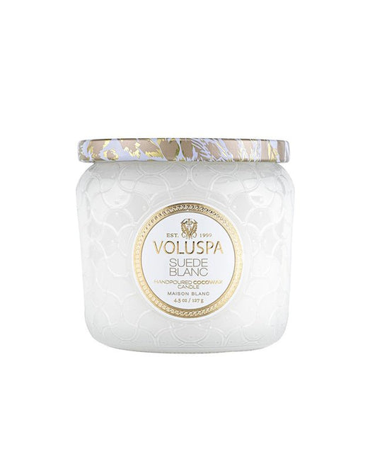 Voluspa Suede Blanc Petite Jar Candle - Gifts - Republic Home