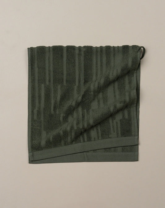 Architectural Hand Towel - Dark Olive