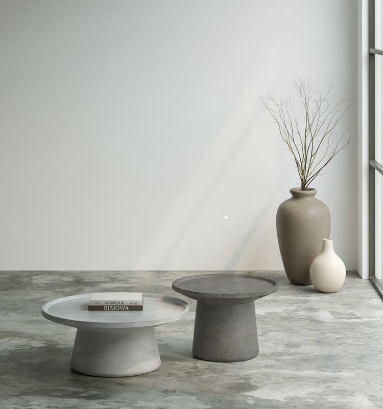 Milano Pedestal Coffee Tables (Set of 2)