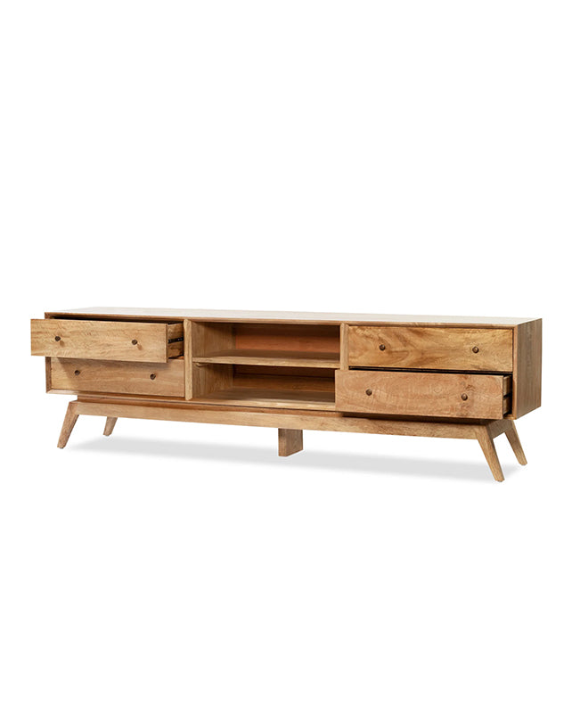 Sari Entertainment Unit 4 drw 2 shelf