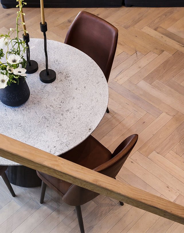 Cousteau Dining Table (Black Base) - Furniture - Republic Home