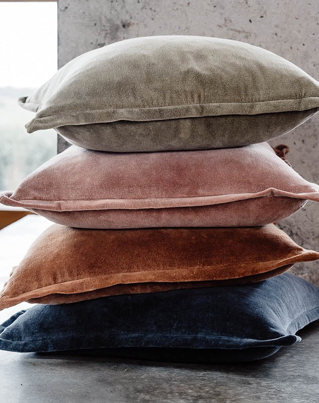 Evelyn Velvet Cushion - Nutmeg - Cushion - Republic Home