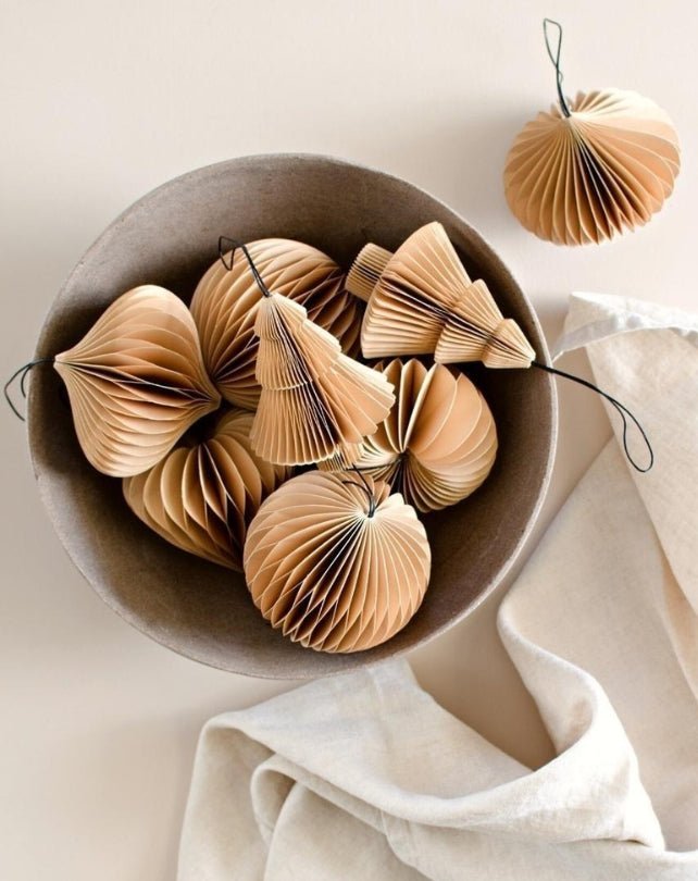 Flaxseed Paper Heart Ornament - Homewares - Republic Home