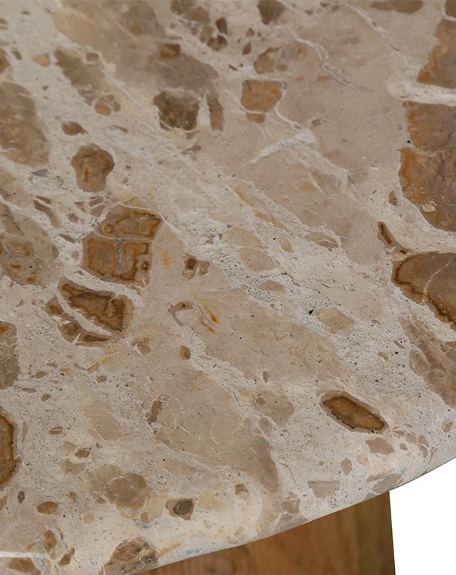 Gobu Side Table (Capri Beige) - Furniture - Republic Home