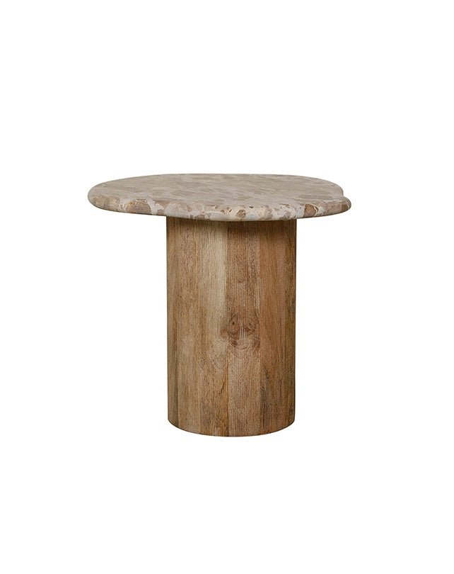 Gobu Side Table (Capri Beige) - Furniture - Republic Home
