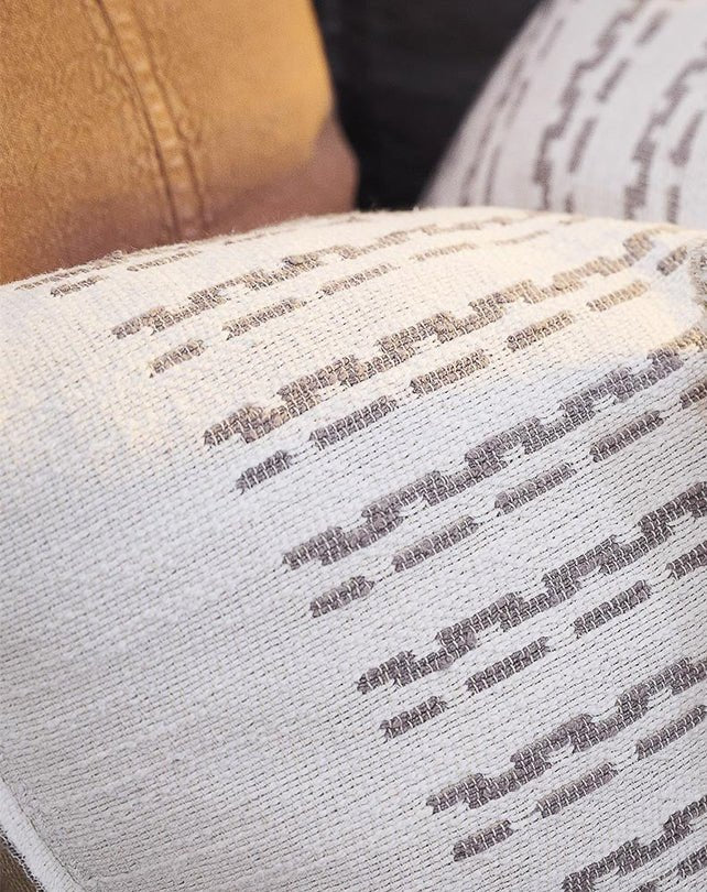 Hagen Cushion - Off White/Slate - Cushion - Republic Home