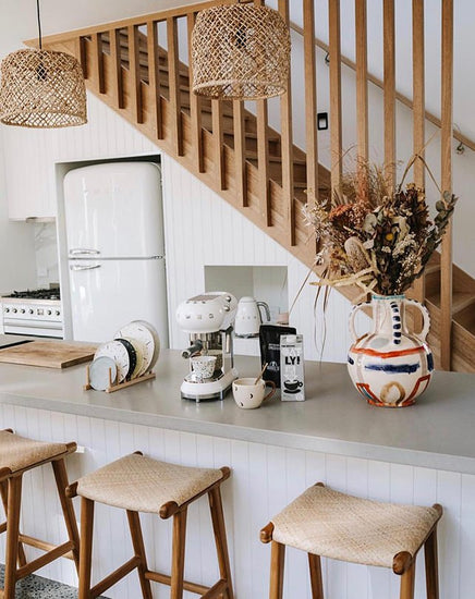 Jerry Plush Counter Stool - Furniture - Republic Home