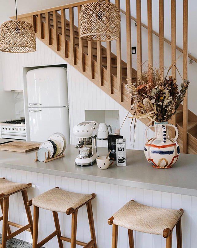 Jerry Plush Counter Stool - Furniture - Republic Home