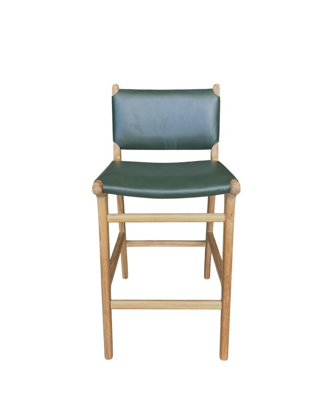 Maya Plush Counter Stool with Back - Furniture - Republic Home