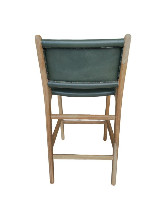 Maya Plush Counter Stool with Back - Furniture - Republic Home