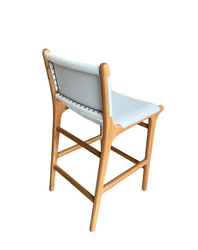 Maya Plush Counter Stool with Back - Furniture - Republic Home