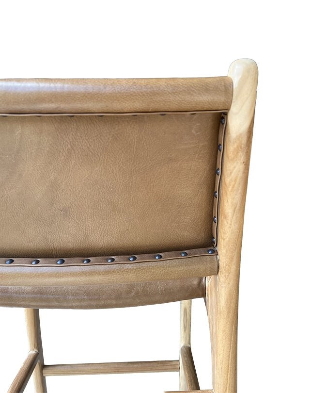 Maya Plush Counter Stool with Back - Furniture - Republic Home