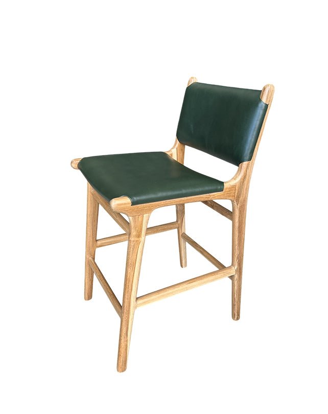 Maya Plush Counter Stool with Back - Furniture - Republic Home