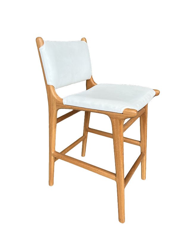 Maya Plush Counter Stool with Back - Furniture - Republic Home