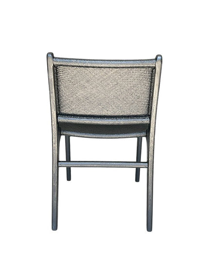 Maya Plush Dining Chair (Black Rattan) - Furniture - Republic Home