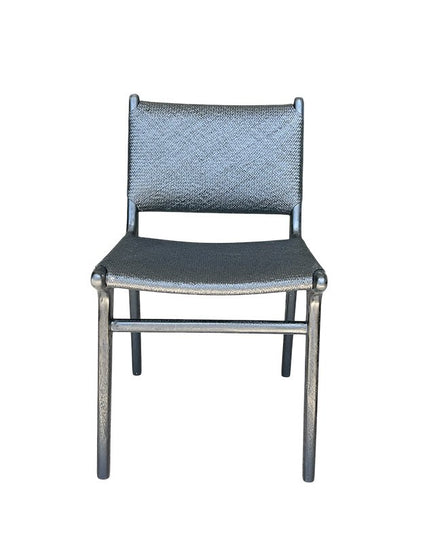 Maya Plush Dining Chair (Black Rattan) - Furniture - Republic Home