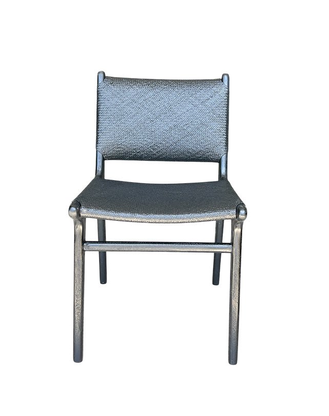 Maya Plush Dining Chair (Black Rattan) - Furniture - Republic Home