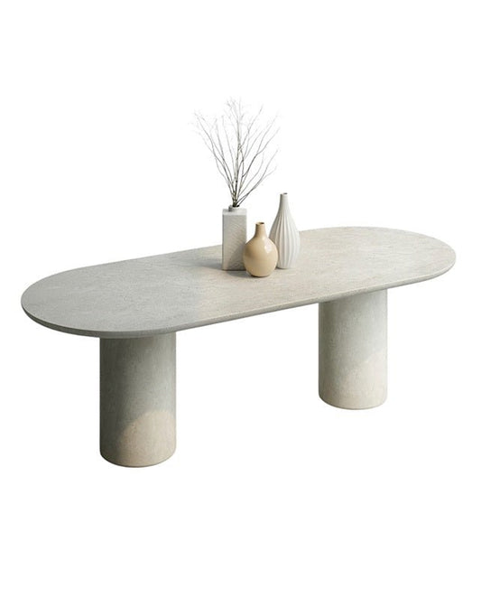 Milano Oval Dining Table (Double Pedestal) - Furniture - Republic Home