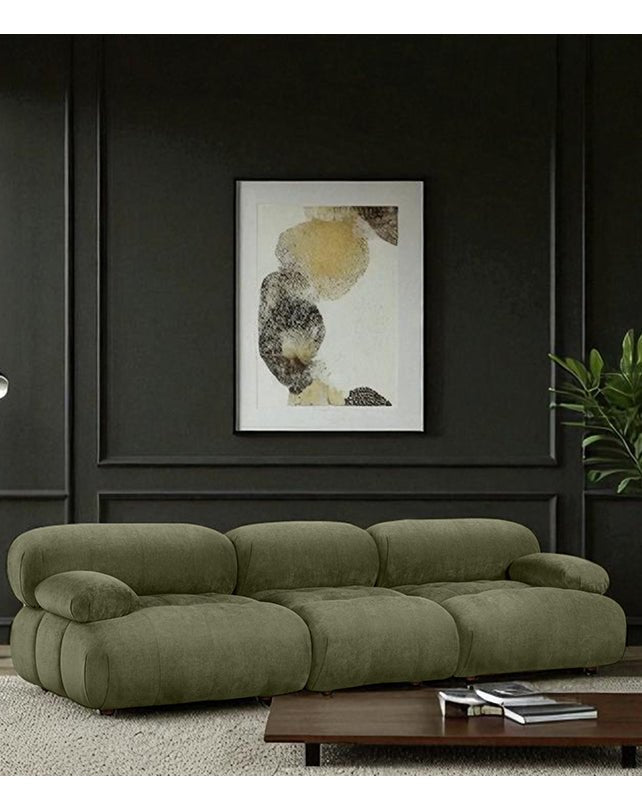 Solene 3s Sofa - Olive - Furniture - Republic Home