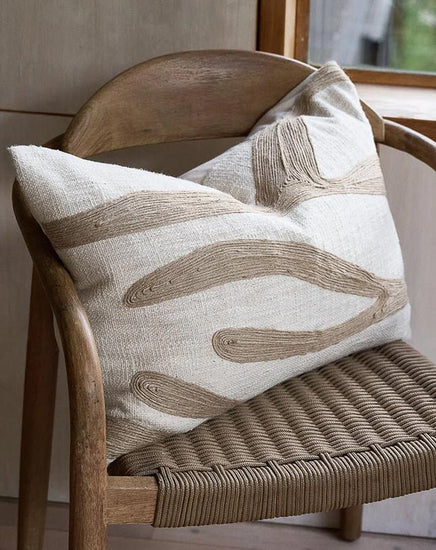 Zanth Cushion - Ivory/Natural - Cushion - Republic Home