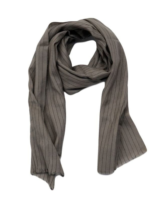 100% Wool Scarf - Taupe & pinstripe - General - Republic Home