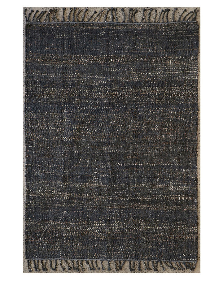 Cortes Hemp Floor Rug 160x230 - Coal - Republic Home - Rugs