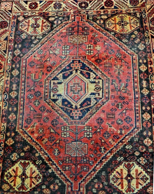 Vintage Qashqai Rug 150x120cm - Republic Home - Rugs