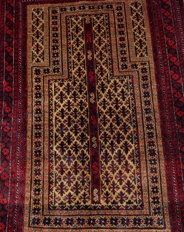 Balouch Prayer Rug 132x90cm - Republic Home - Rugs