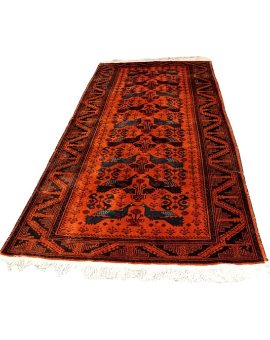 Balouch Peacock Rug 295x135cm - Republic Home - Rugs