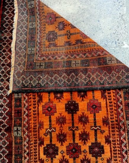 Zabol Burnt Orange Rug #851 - Republic Home - Rugs