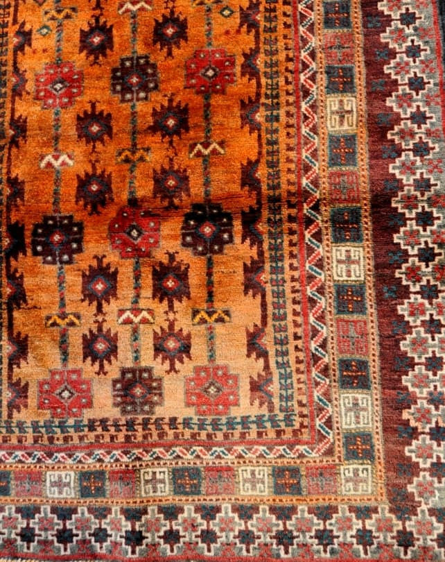 Zabol Burnt Orange Rug #851 - Republic Home - Rugs