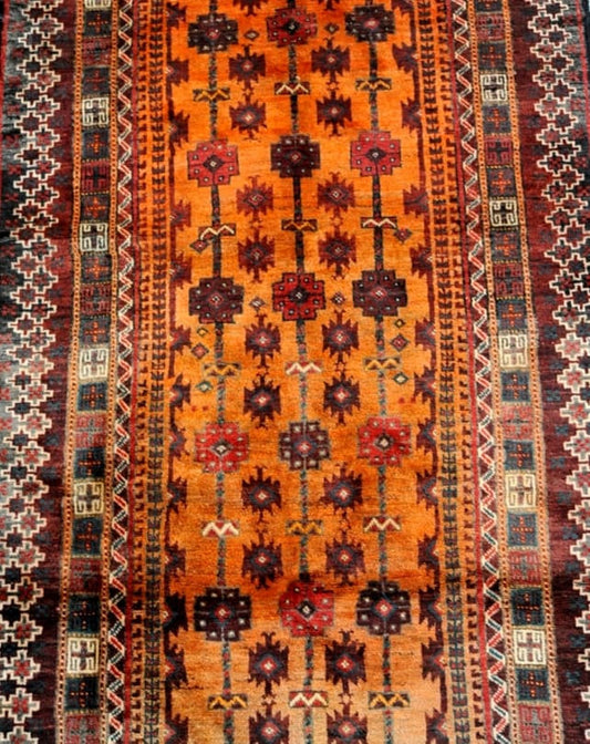 Zabol Burnt Orange Rug #851 - Republic Home - Rugs